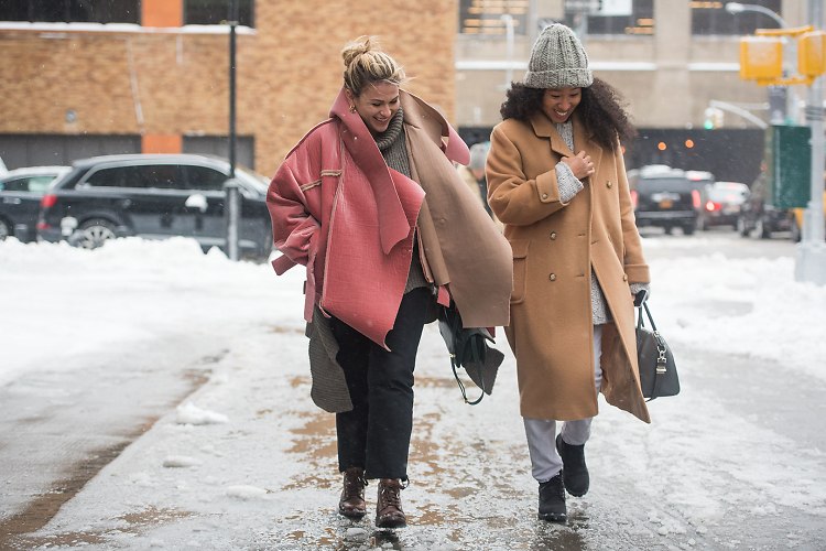 Fashion Week Street Style: Day 1 In The Snow