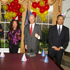 Photo Of The Day: Barack's Birthday In Wax At NYC's Madame Tussauds, With Oprah And Friends 