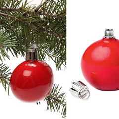 The Best Guests Come Bearing Gifts...The Ornament Flask