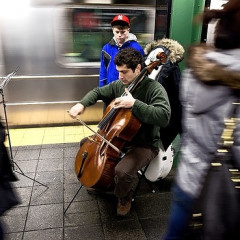 Subway Performer Rocks Out To Bach As You Come Home From Partying