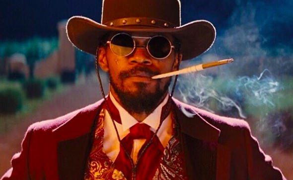 Jamie Foxx pulling off the rounded frames in Django Unchained