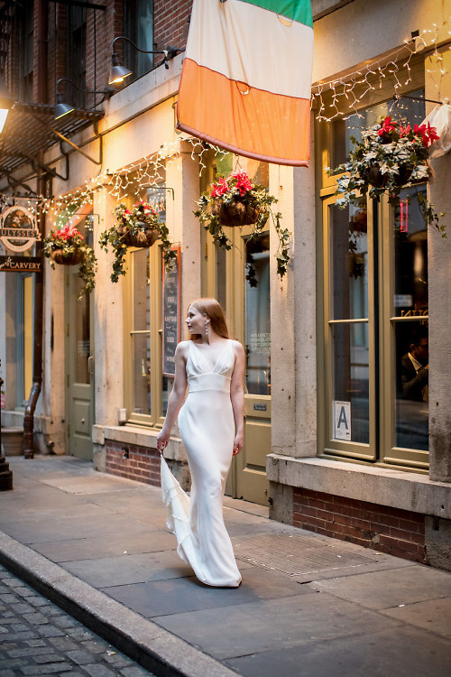Stone Street: The Perfect Unexpected Spot For A Bridal Photo Shoot