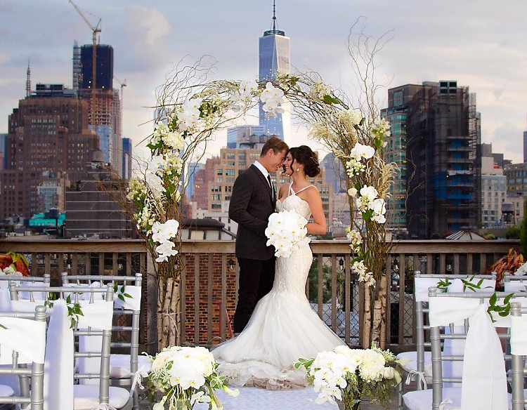 10 Stunning Rooftop Venues For The Perfect Nyc Wedding,How High Chandelier Over Dining Table