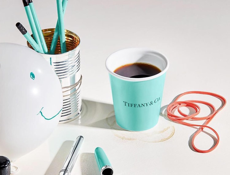 tiffany paper coffee cup