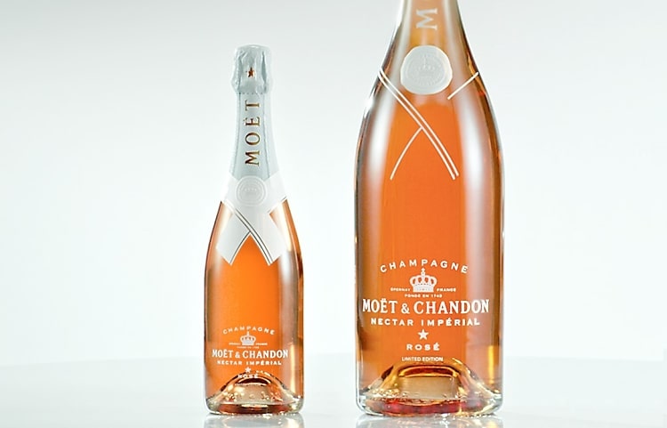Perfect limited edition gift set for the holidays! MOËT & CHANDON NECTAR  IMPÉRIAL ROSÉ BY VIRGIL ABLOH.