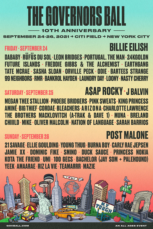 Governors Ball Is Officially Back & The Lineup Is Everything!