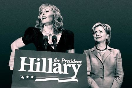 madonna for hillary