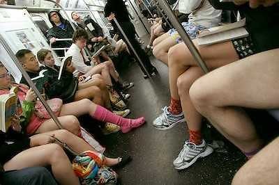 NYC No Pants Subway Ride