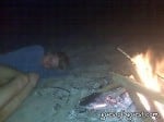 bonfire on beaches of hamptons