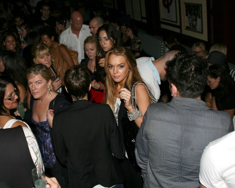 Lindsay Lohan arrives at Country Club