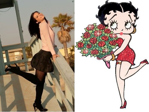 Julia Allison Vs. Betty Boop.  The similarity is so uncanny, can you tell how is who?