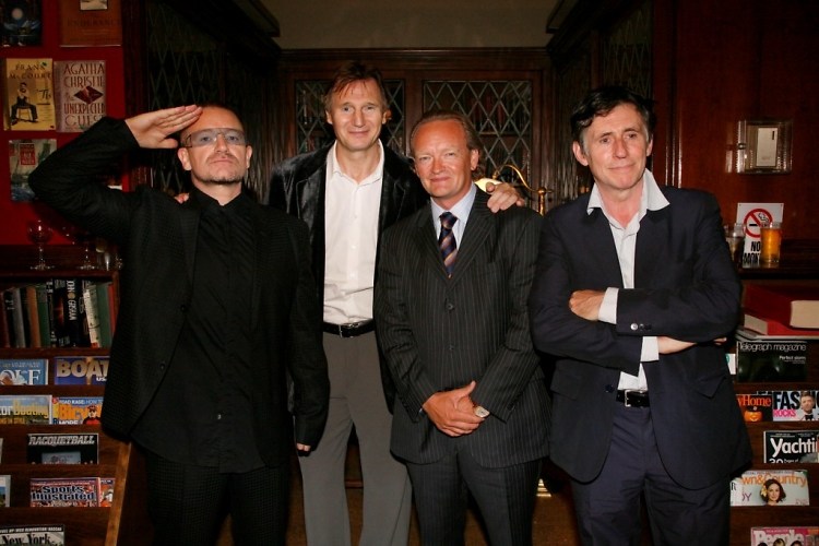 Bono, Liam Neeson, Declan Kelly, Gabriel Byrne