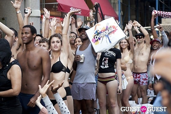 Desigual's Undie Party Brings Half-Naked Crowd to Broadway - Racked NY