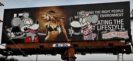 Bansky Billboard sunset