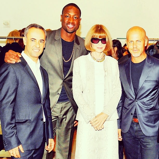 Francisco Costa, Dwayne Wade, Anna Wintour, Italo Zucchelli