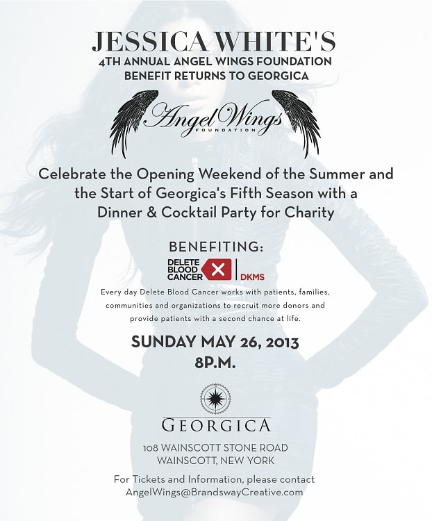Jessica White's Angel Wings Foundation Benefit at Georgica