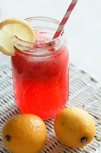 Hard Homemade Strawberry Lemonade