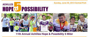 Achilles International's 11th Annual Hope and Possibility 5 Mile Race