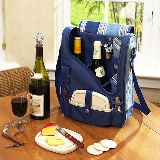 Wine and Cheese Cooler Picnic Basket