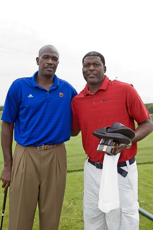 Herb Williams and Larry Johnson