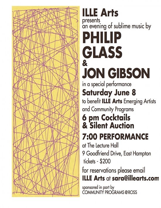 Philip Glass Benefit