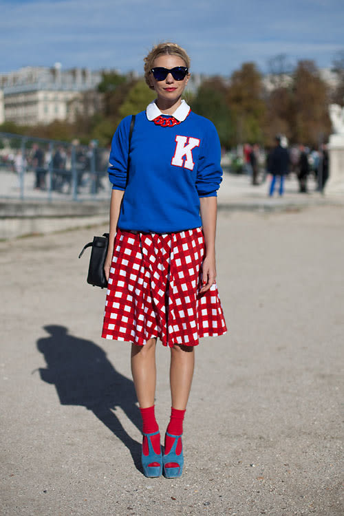 Red white and blue fashion 