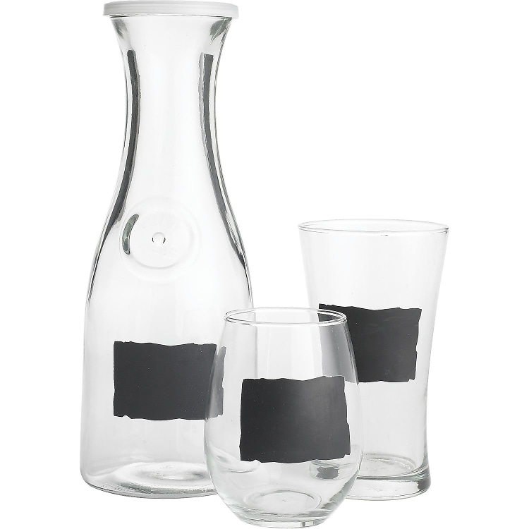 Chalk Note Glassware