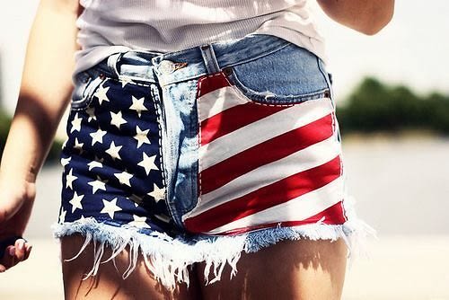 American Flag Shorts