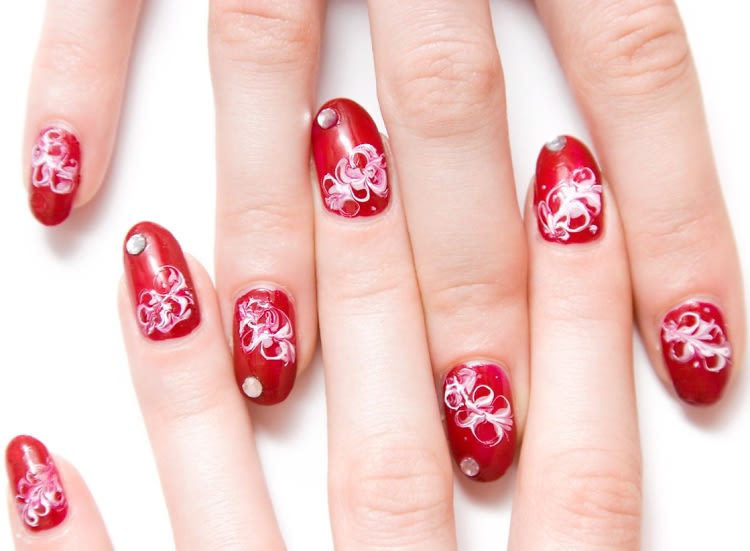 Wacky Laki: Nail Art: Blushing Roses with Polished by KPT Camellia and  LilyAnna stamping...
