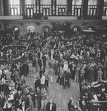 Stock Exchange Trading Floor