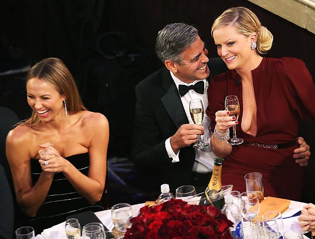 Stacy Keibler, George Clooney, Amy Poehler