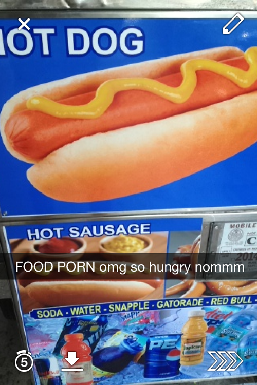Hot Dog Water Porn - The Five Different Types Of Photos You'll See On Snapchat