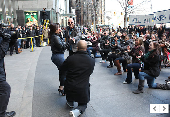 flash mob marriage proposal