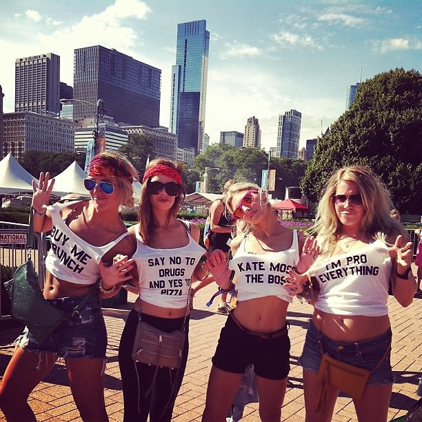 Girls at Lollapalooza 2013