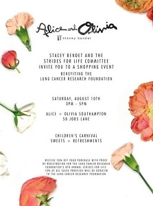 Alice and Olivia Shopping Charity Event