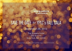  Young Patrons of Lincoln Center Annual Fall Gala