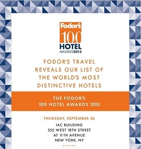 2013 Fodor's 100 Hotel Awards