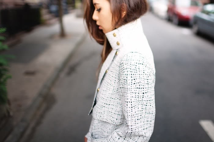 Alexander Wang Coated-Tweed Jacket