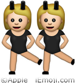 dancing girls emoji