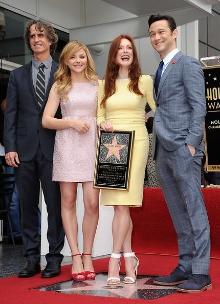 Julianne Moore, Chloe Grace Moretz and Kimberly Peirce at the star for :  Julianne Moore honored with a star on the Hollywood Walk Of fame in Los  Angeles.Julianne Moore, Chloe Grace Moretz