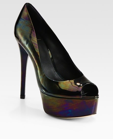 B Brian Atwood Patent Leather Pumps