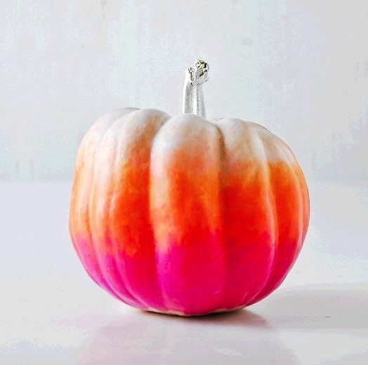 Ombre Painted Pumpkins