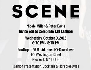  SCENE Magazine, Nicole Miller and Peter Davis Celebrate Fall Fashion