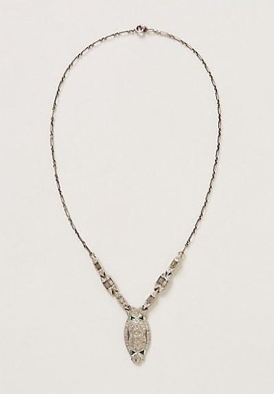 Vintage Art Deco Lavalier Necklace