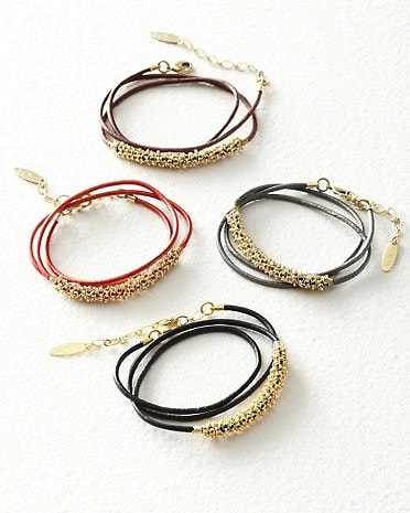 ADA Lila Double Wrap Leather Bracelet