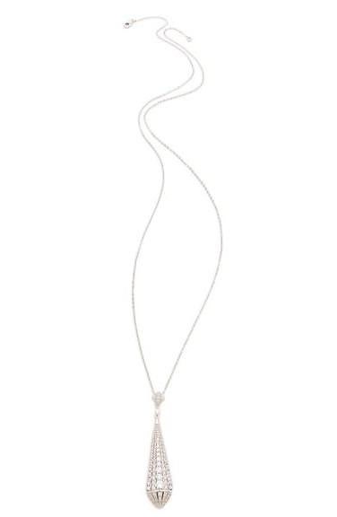 Kenneth Jay Lane Rhodium-plated Cubic Zirconia Necklace
