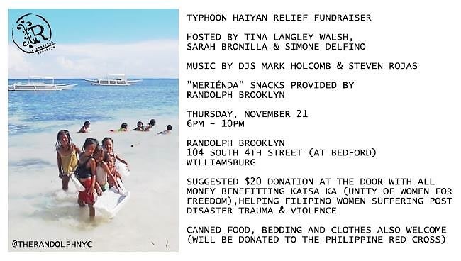Typhoon Haiyan Relief Fundraiser at The Randolph