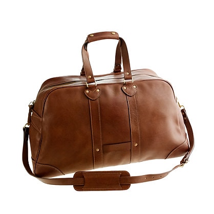 Montague leather weekender