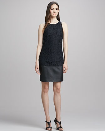 Trina Turk Dress - Amyas Lace and Leather