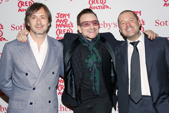 Marc Newson, Bono, Jony Ive